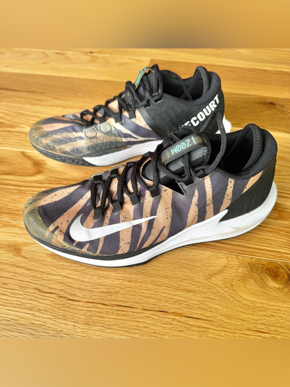 NikeCourt Air Zoom Zero HC “Safari Tiger” Tennis Shoes – Men’s Size 10